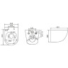 Сет: Инсталляция LEMARK PENEDA EXPERT + кнопка смыва BIT хром матовый + унитаз GLAZER белый глянец 100123433